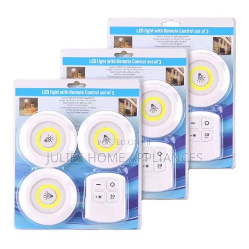 3pcs Led Light With Remove Control