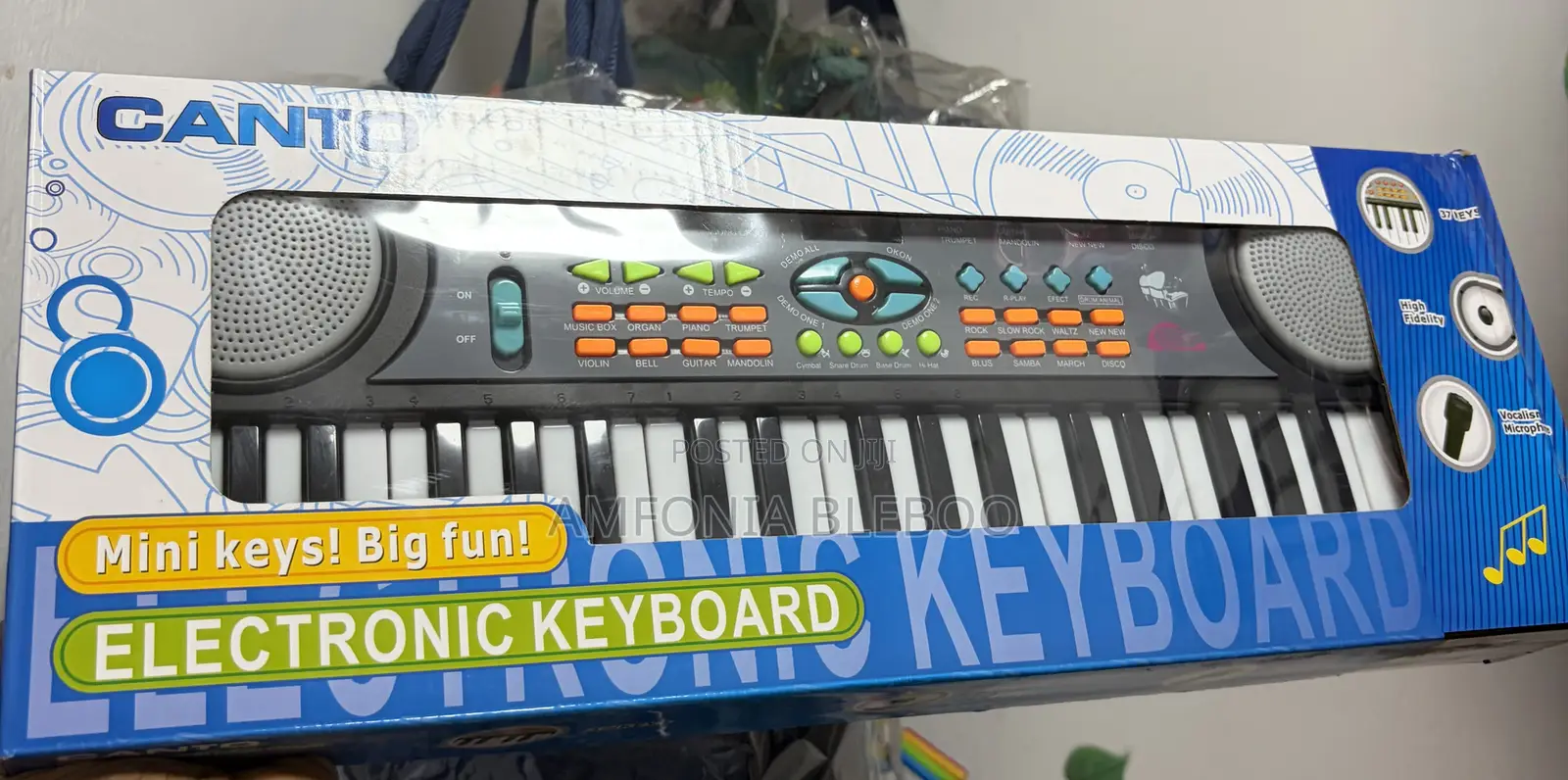 Kids 37 Key Electronic Keyboard With Microphone