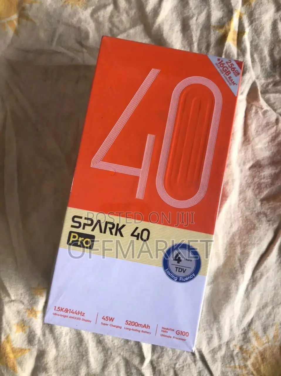 New Tecno Spark 40 Pro 256 GB Gold