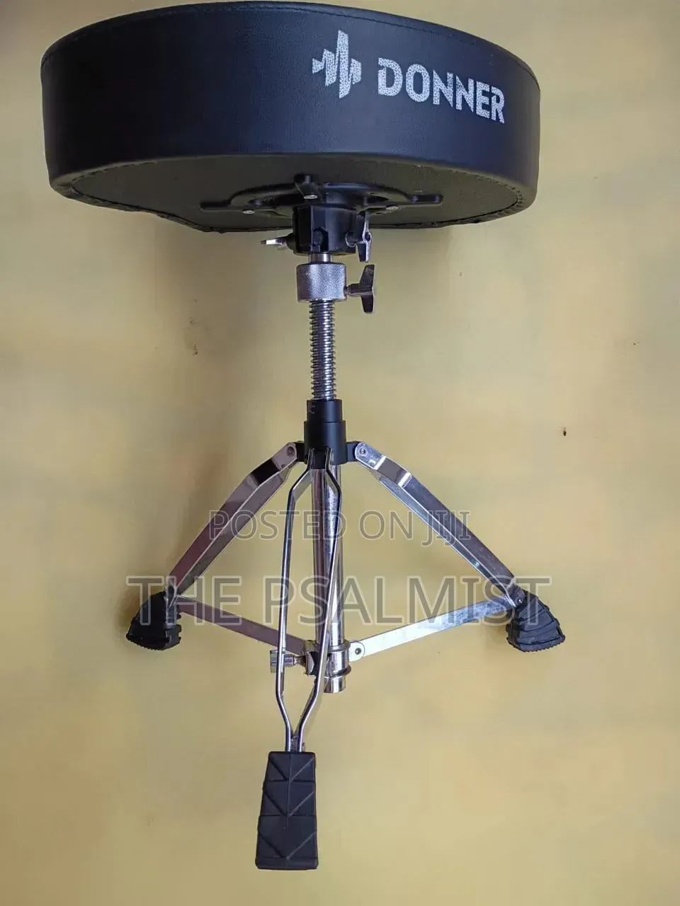 Donner Heavy Duty Motorcycle Style Adjustable Drum Stool