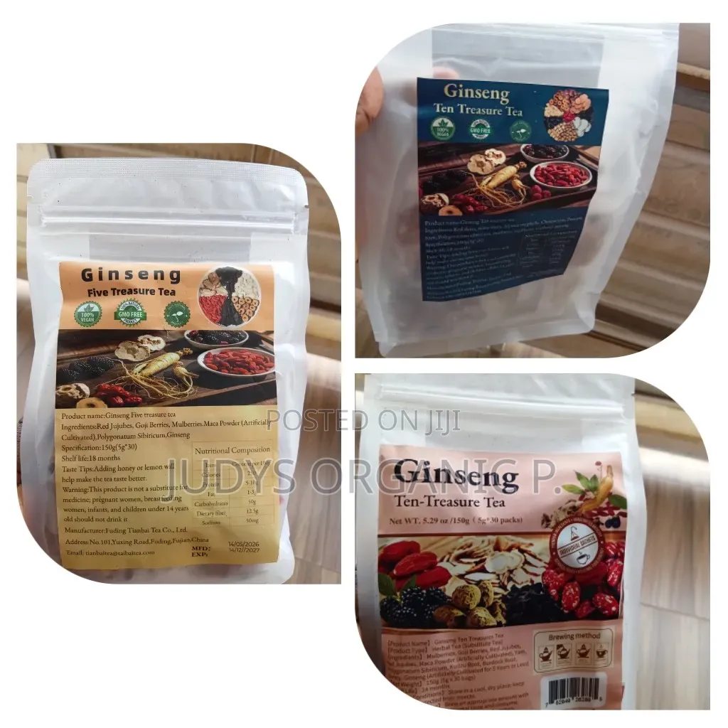 Ginseng Five, Ginseng Ten Treasure Teas(Ghc170, Ghc230, Ghc250)