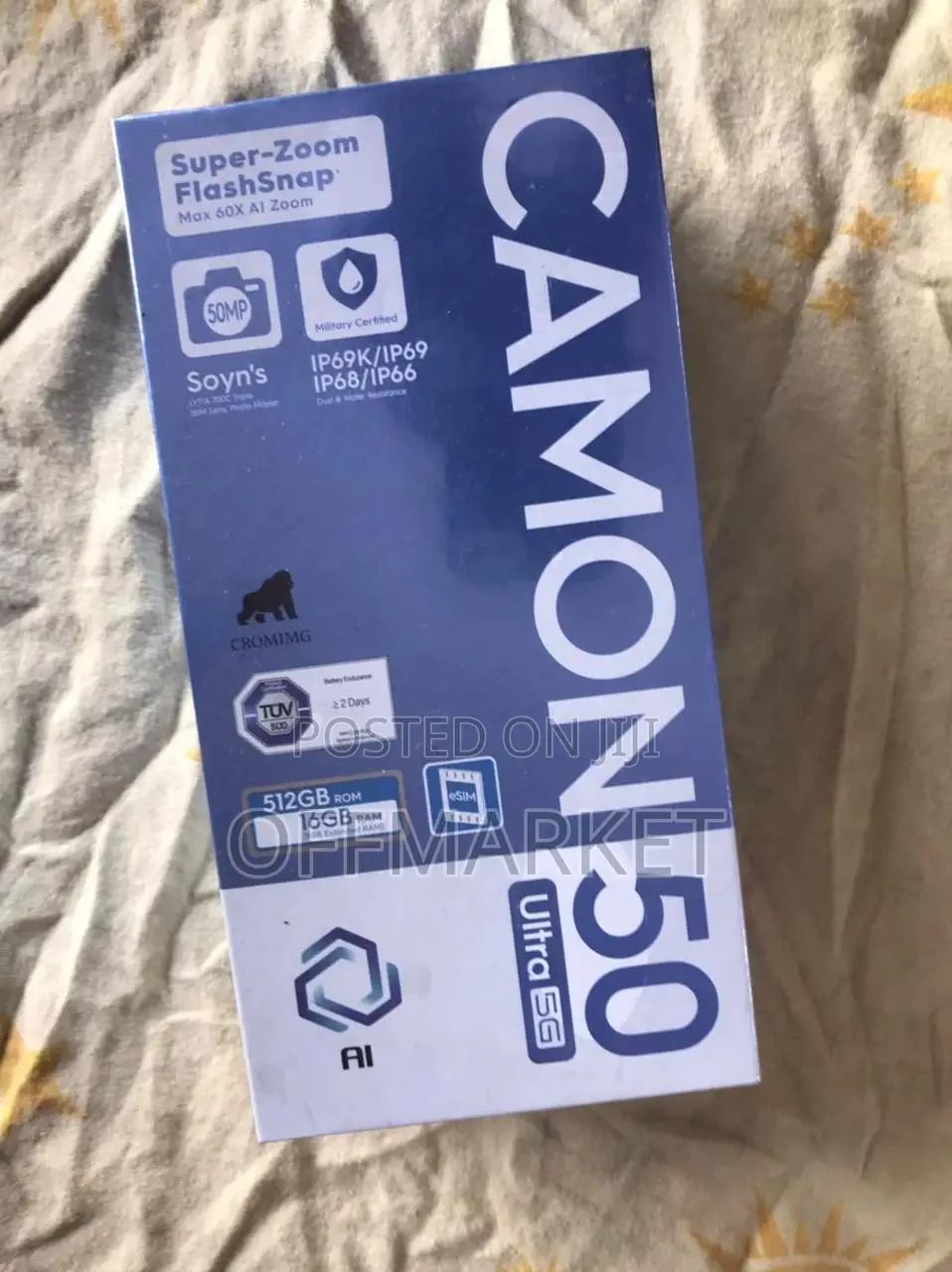 New Tecno Camon 50 Ultra 512 GB Black