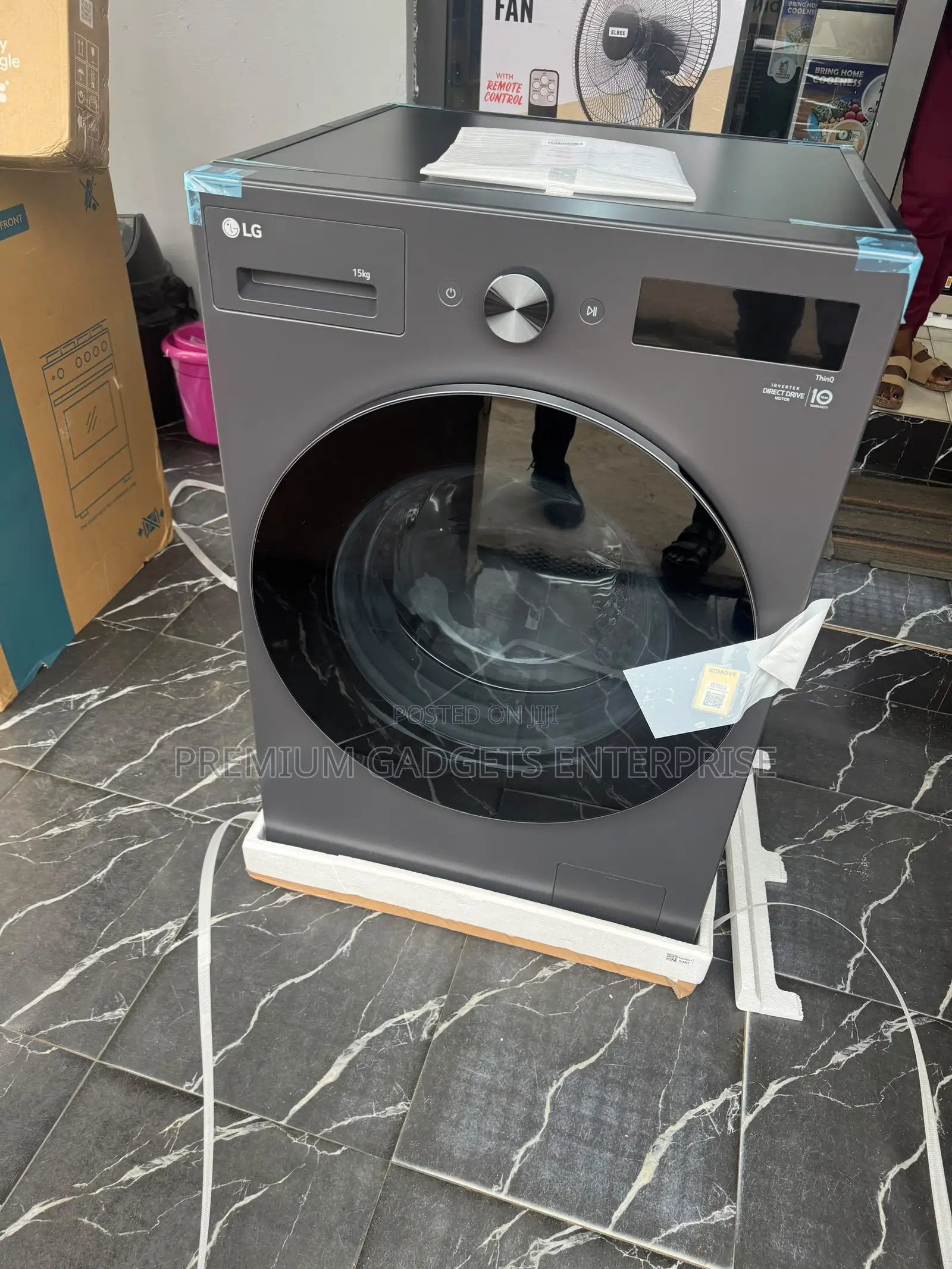 LG 15 Kg Front Load Washer, Essence Graphite | Ai Thinq F0z6dyp24