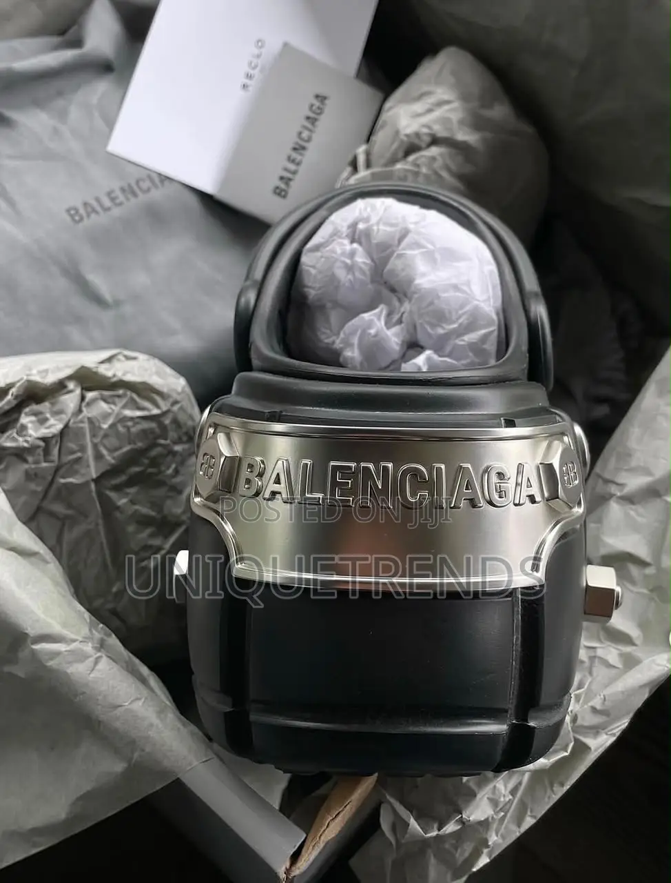 Original BALENCIAGA X CROCS Hardcore Slides (Black)