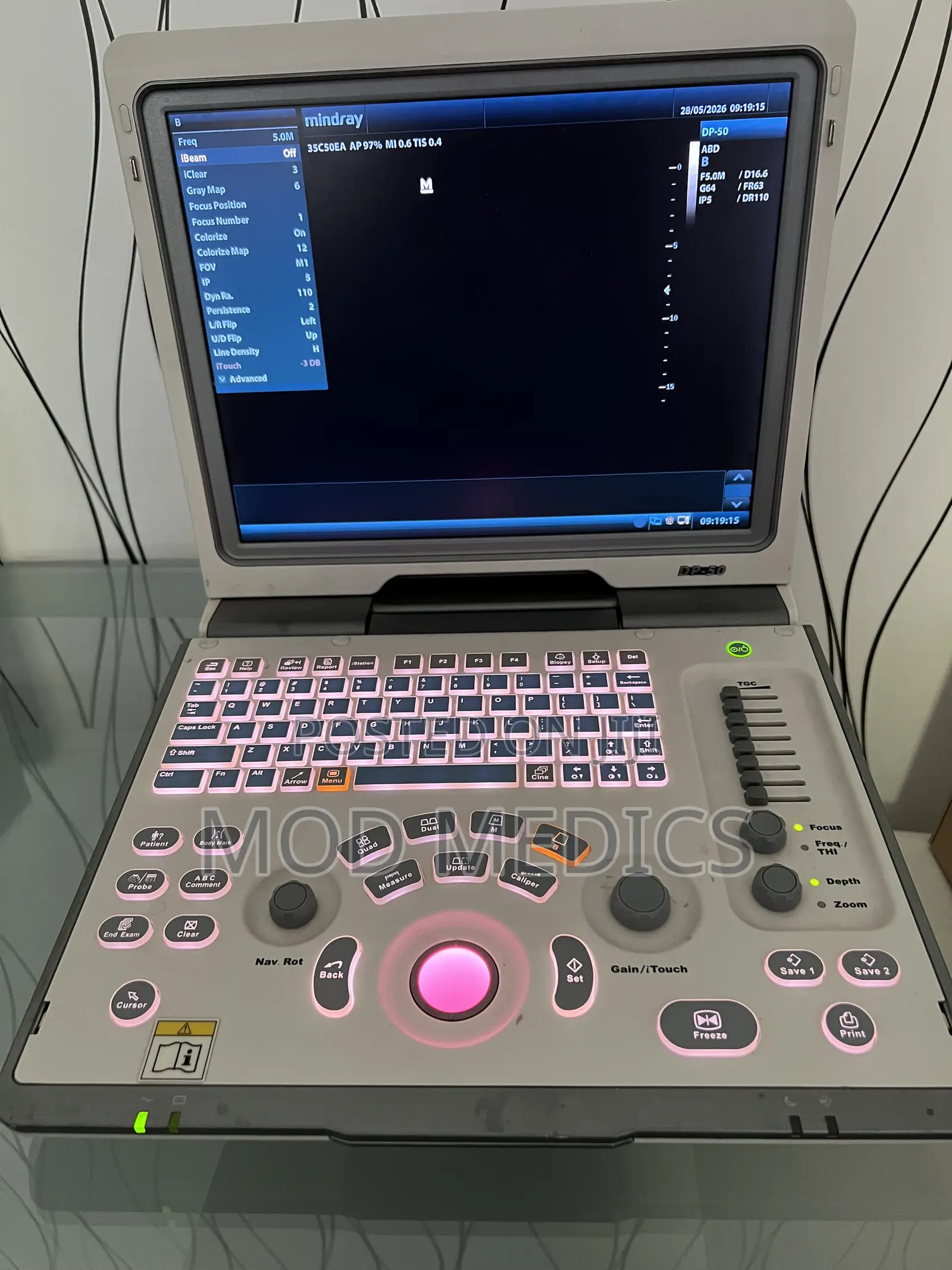 Mindray Dp50 With Convex/Linear Probe