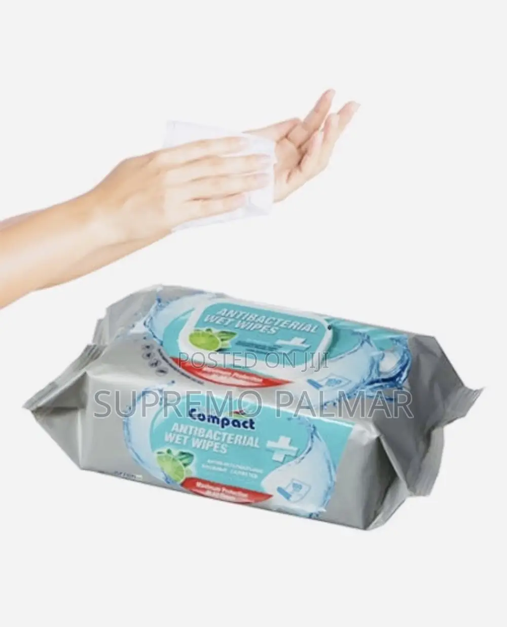 Ultra Compact Antibacterial Wet Wipes – 100 Sheets Per Pack