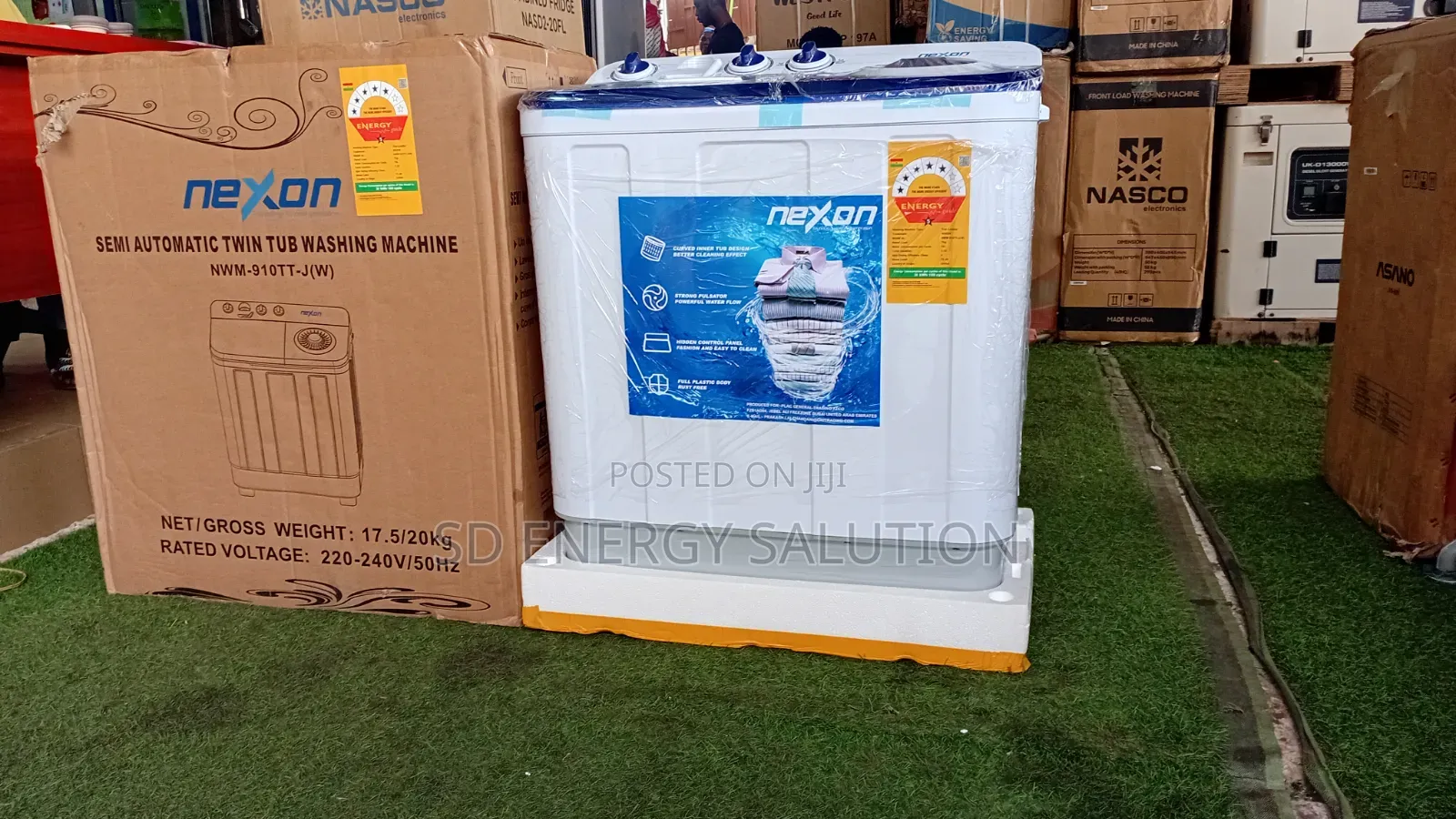 Nasco 7KG Washing Machine – Powerful Wash, Easy Laundry