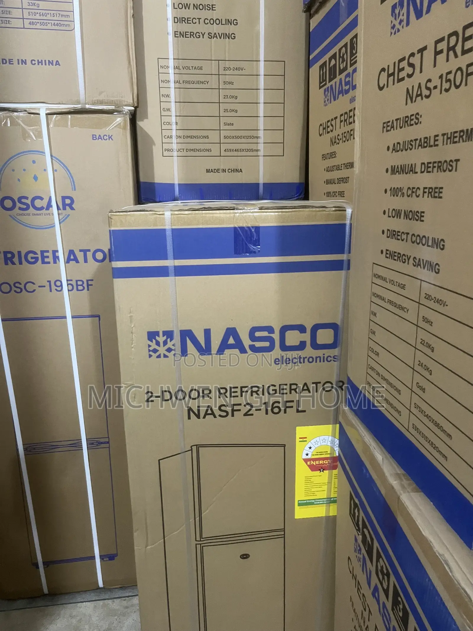 Nasco F2-16fl 138L Double Door Top Freezer