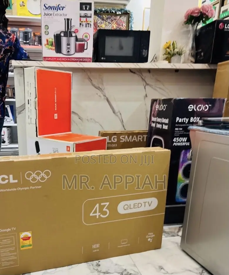 Extremely Durable TCL 43” Qled Smart Satellite Android FHD TV(2024)