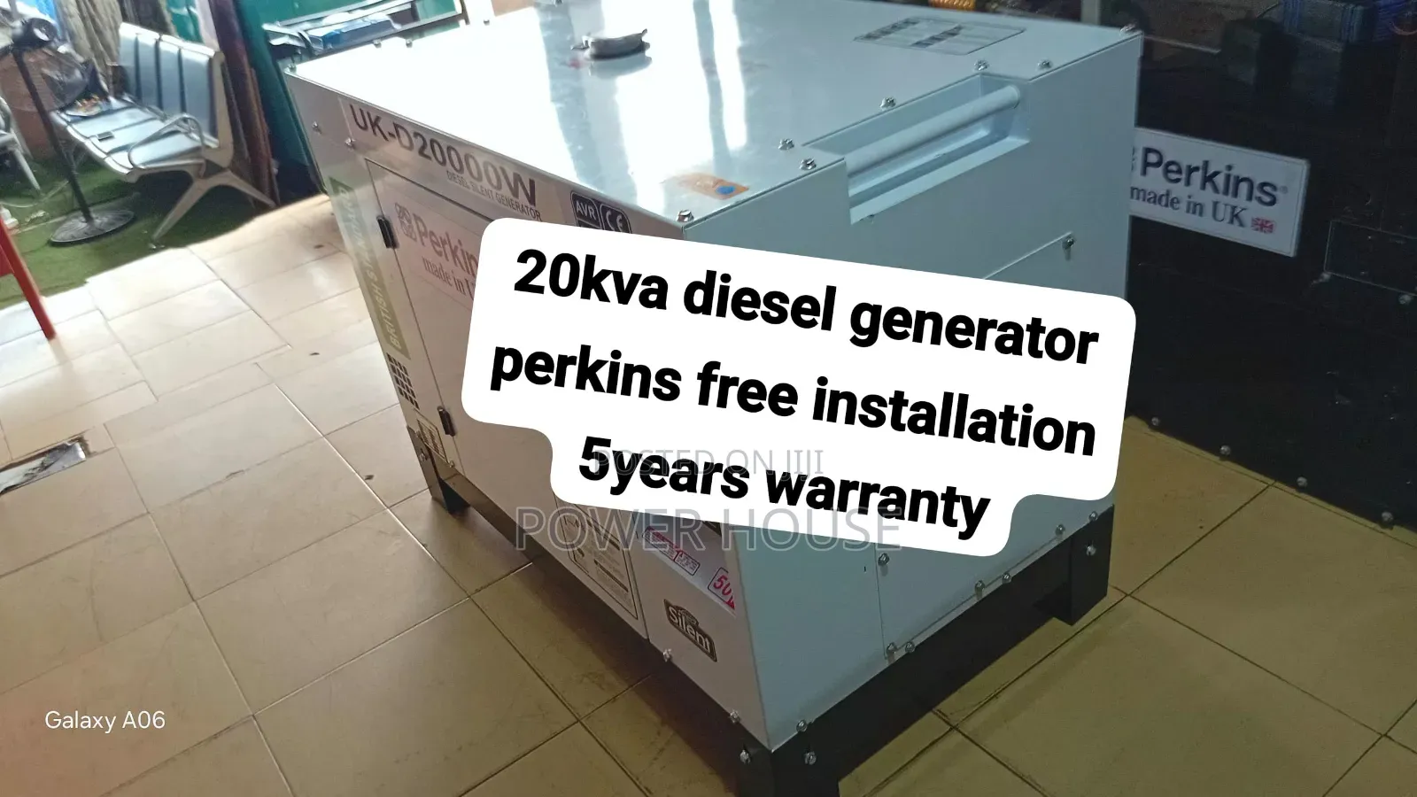 Original UK Perkins 20kW Silent Generator – Heavy Duty Power