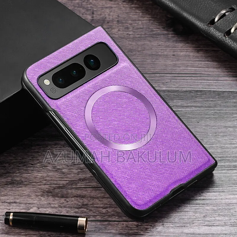 Google Pixel Fold One Hybrid Magnetic Leather Magsafe Case
