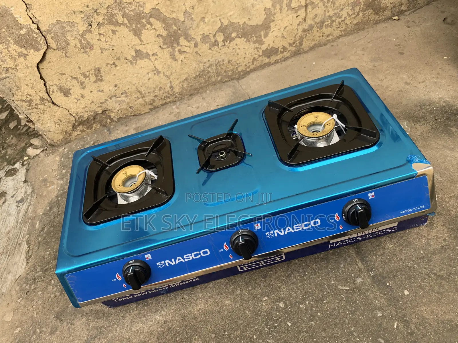 Quality Nasco Auto Ignition 3Burner Gas Cooker
