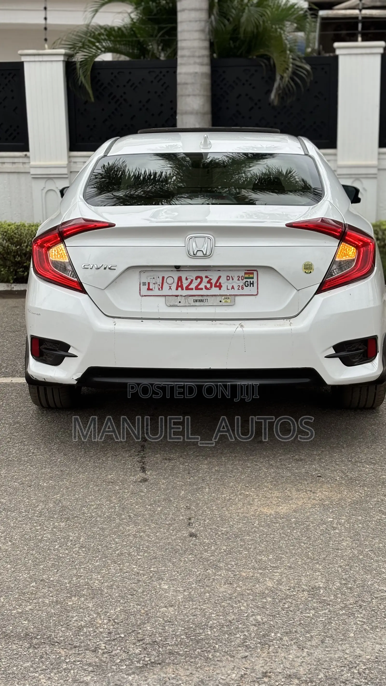 Honda Civic EX Sedan 2018 White