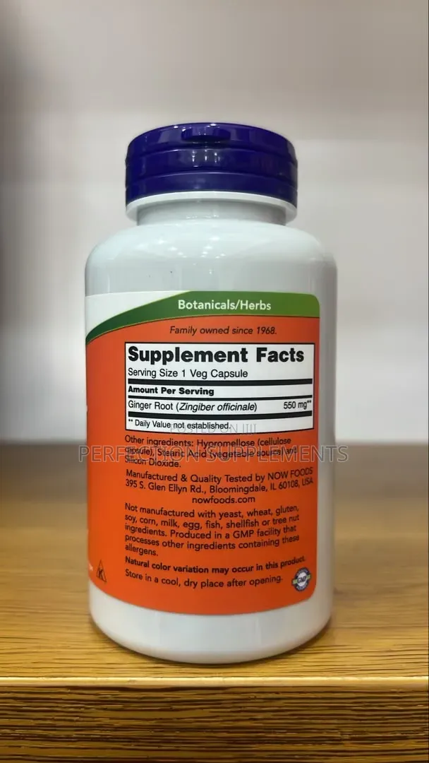 Ginger Root 550 Mg Veg Capsules Digestive Support*