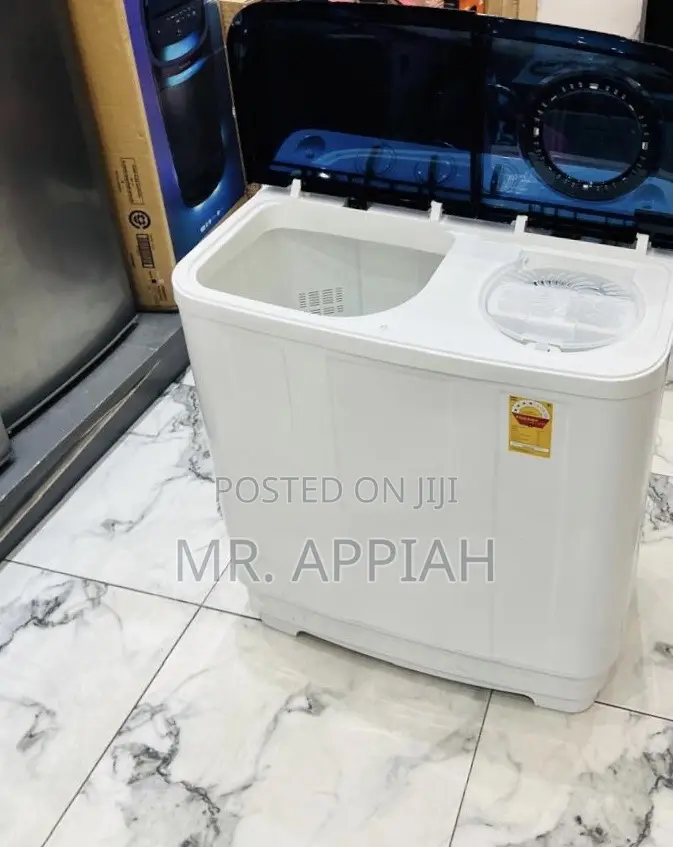 Efficient TCL 10.5kg Semi-Automatic Twin Tub Electric Washing Machine.