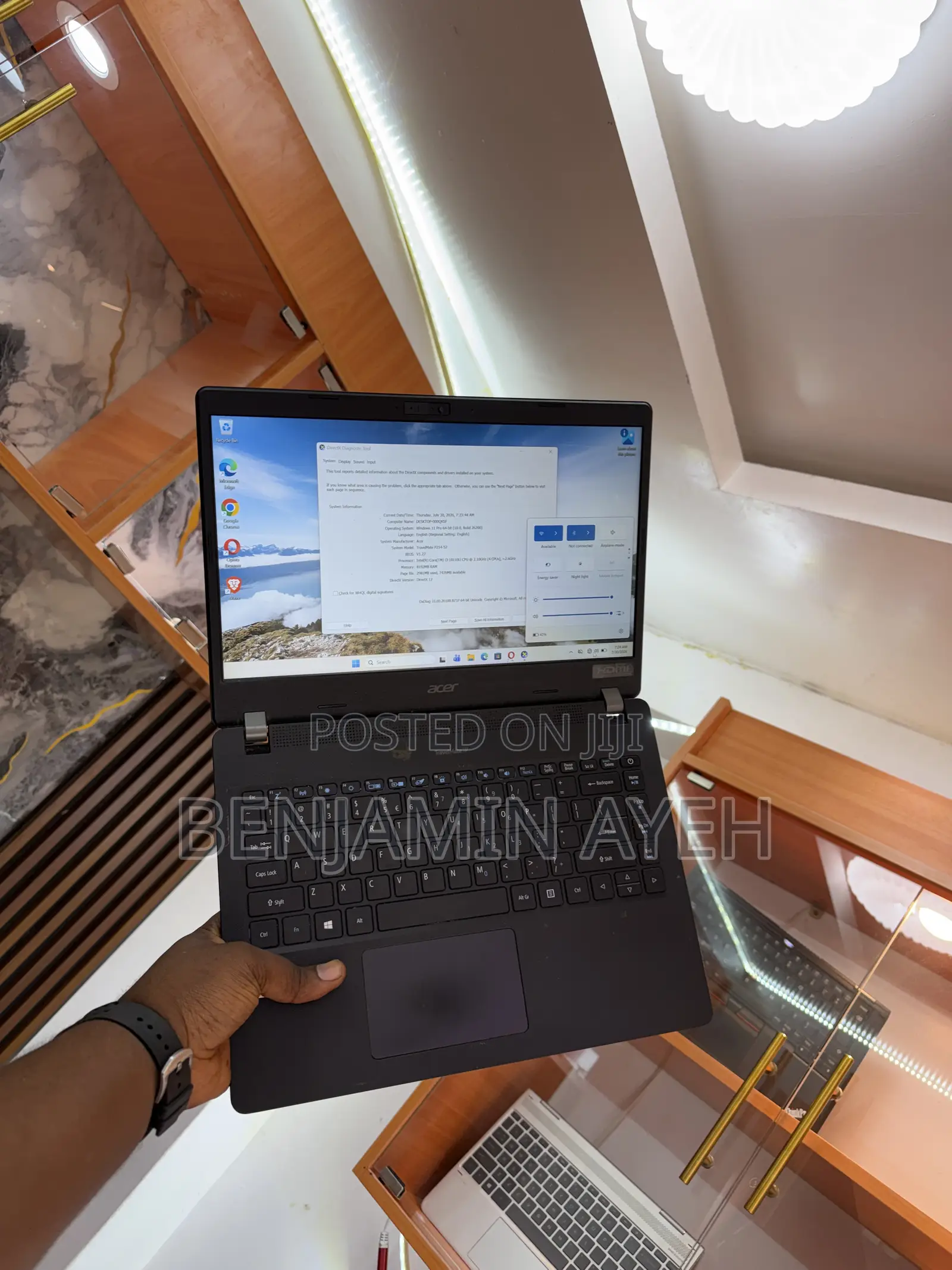 Laptop Acer TravelMate 8GB Intel Core i3 SSD 128GB