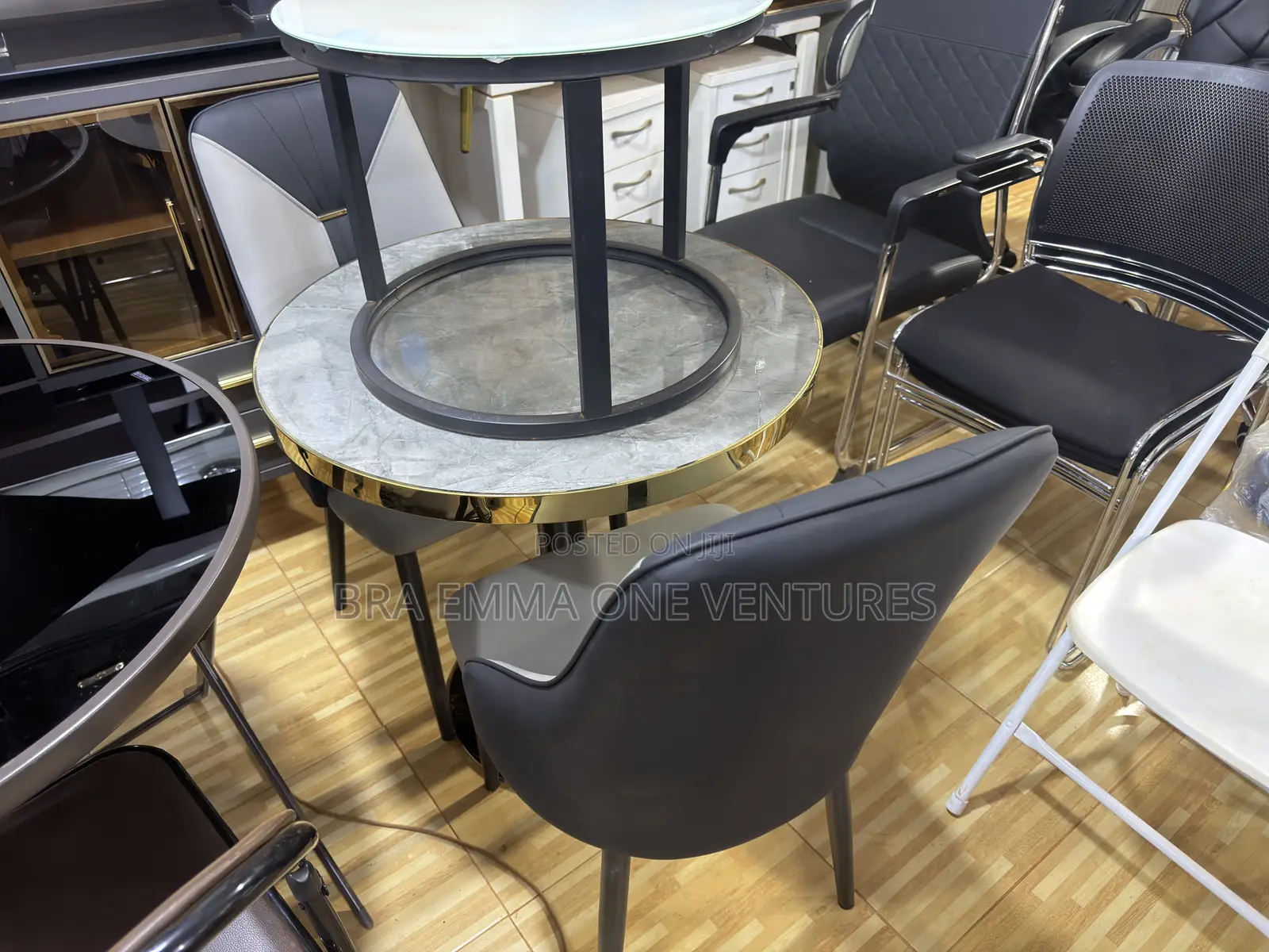Modern 2-Seater Dining Set – Elegant Marble Finish