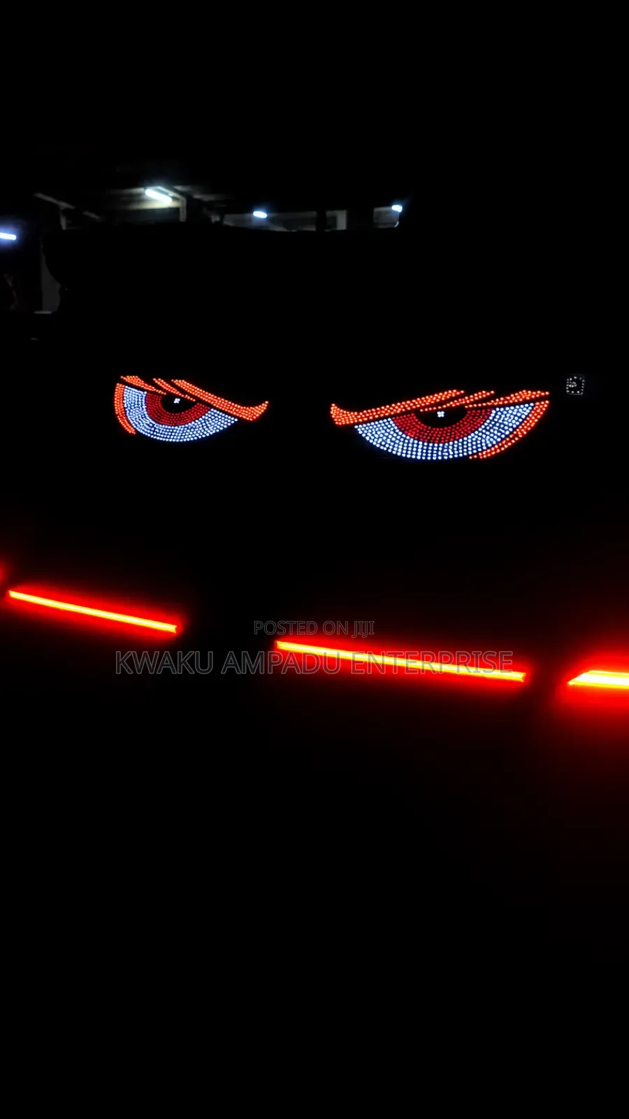 Devil's Eye LED Car Rear Window Light – 11 Modes USB Rechargeable