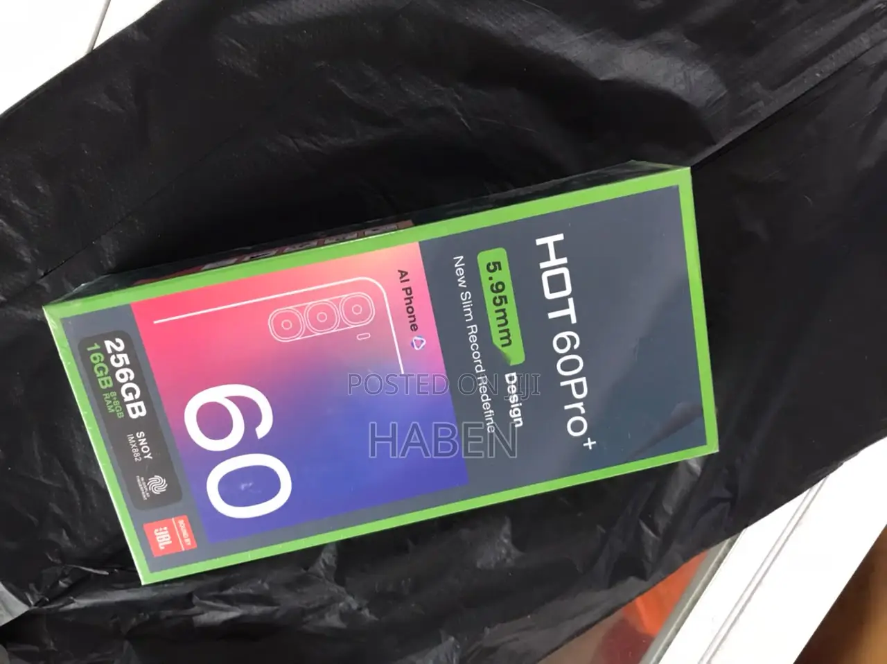 New Infinix Hot 60 Pro+ 256 GB Black