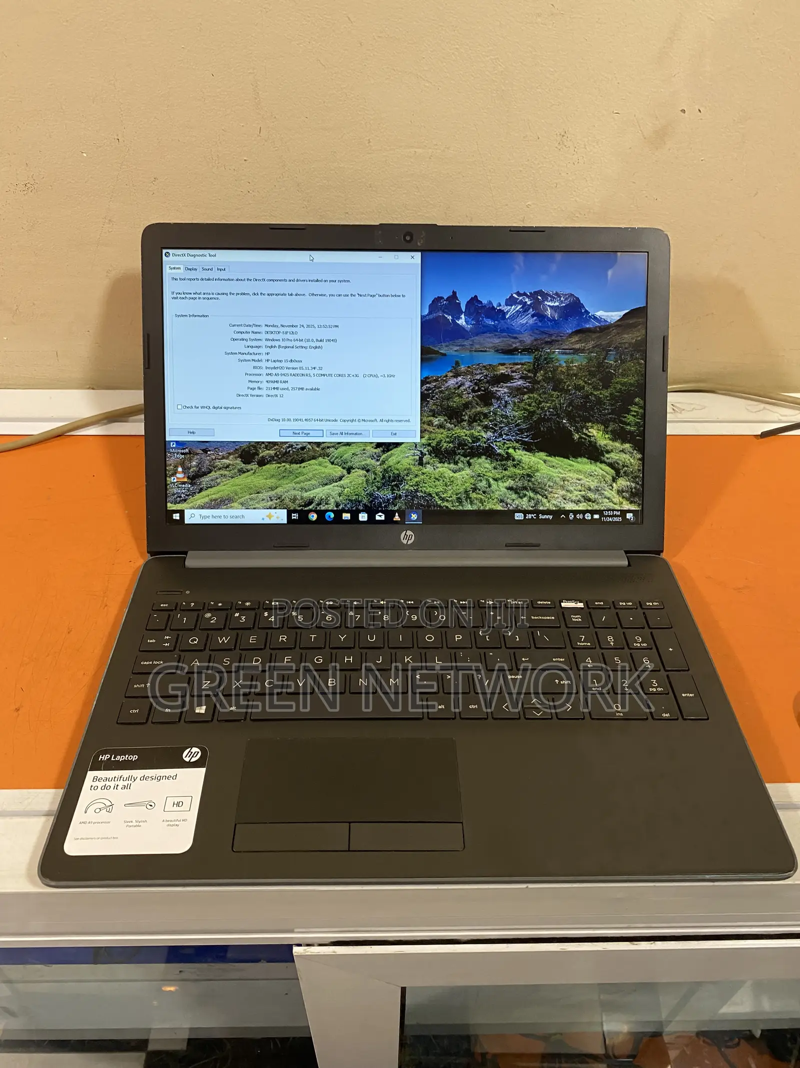 Laptop HP 15-da3007nia 8GB AMD A8 SSD 256GB