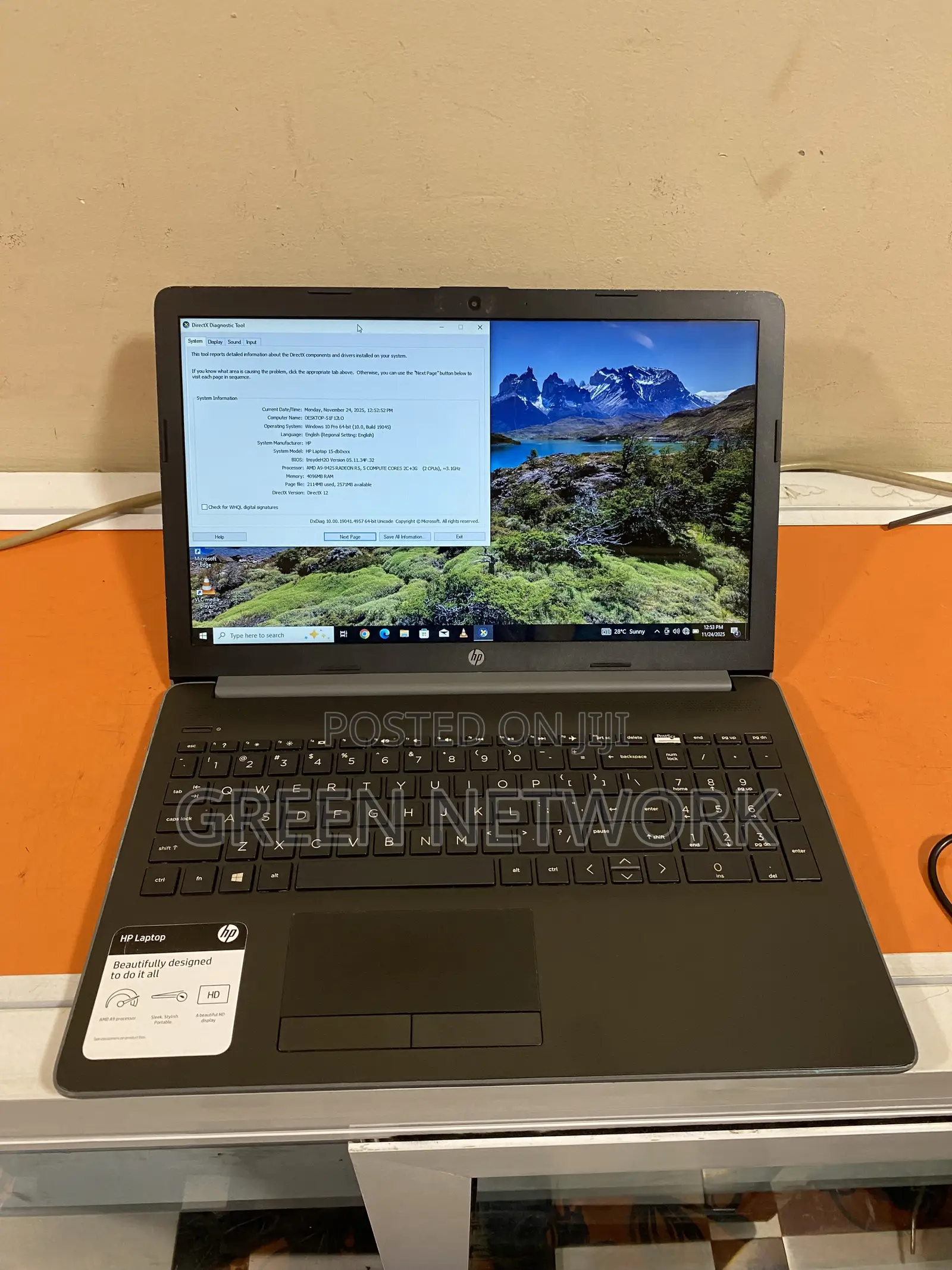 Laptop HP 15-da3007nia 8GB AMD A8 SSD 256GB