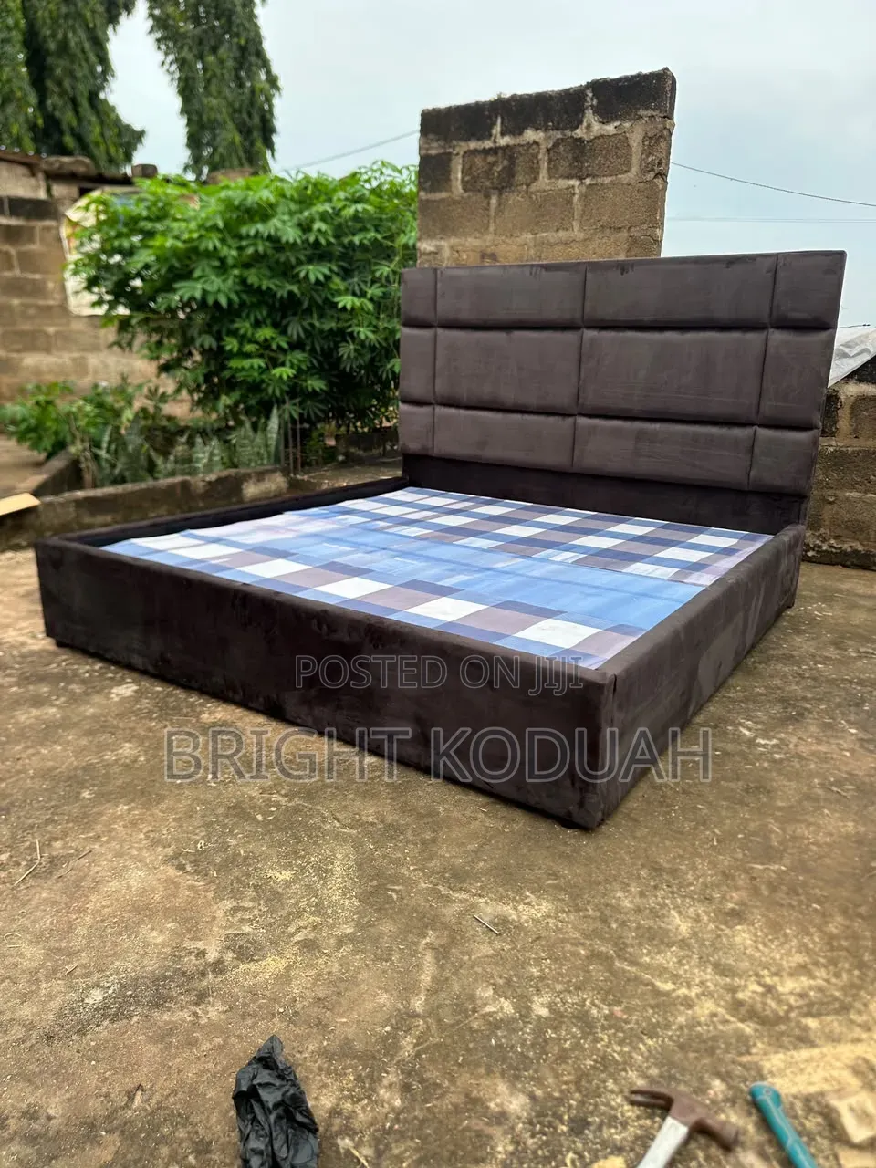 Dark Brown King Size Bed Frame
