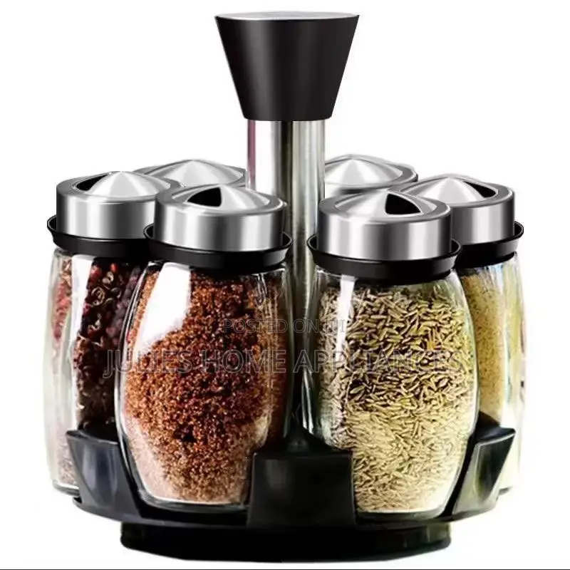 7pcs 360 Rotation Spice Rack