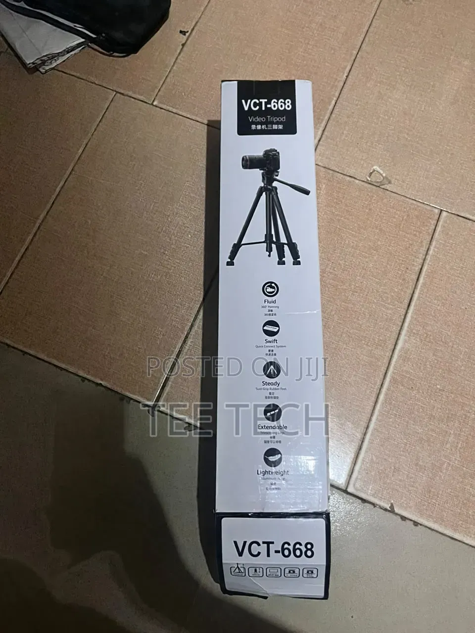 VCT-668 Video Tripod+ Phone Holder