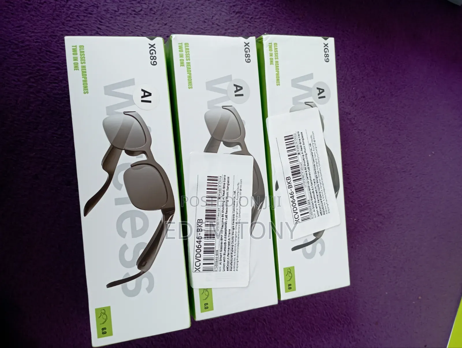 XG89 Wireless Smart Glasses Bluetooth 6.0 Audio Sunglasses Headphones