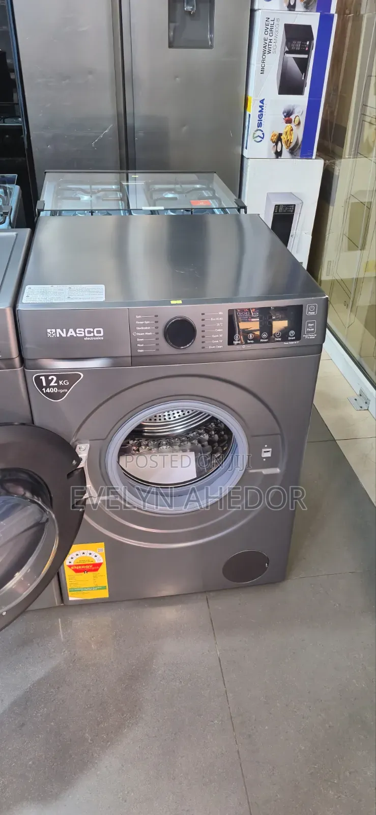 Nasco Inverter Washing Machine Front Load 12kg Full Automatic for Sale