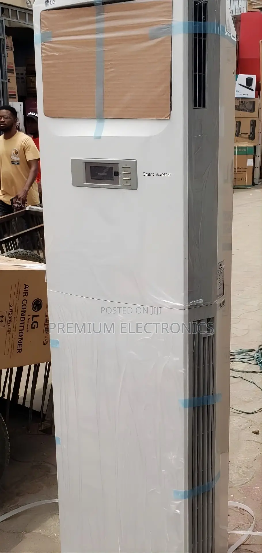 LG 5.0hp Dual Sensing Inverter R410 Floor Stand Split AC Ap-Q48lt3s1