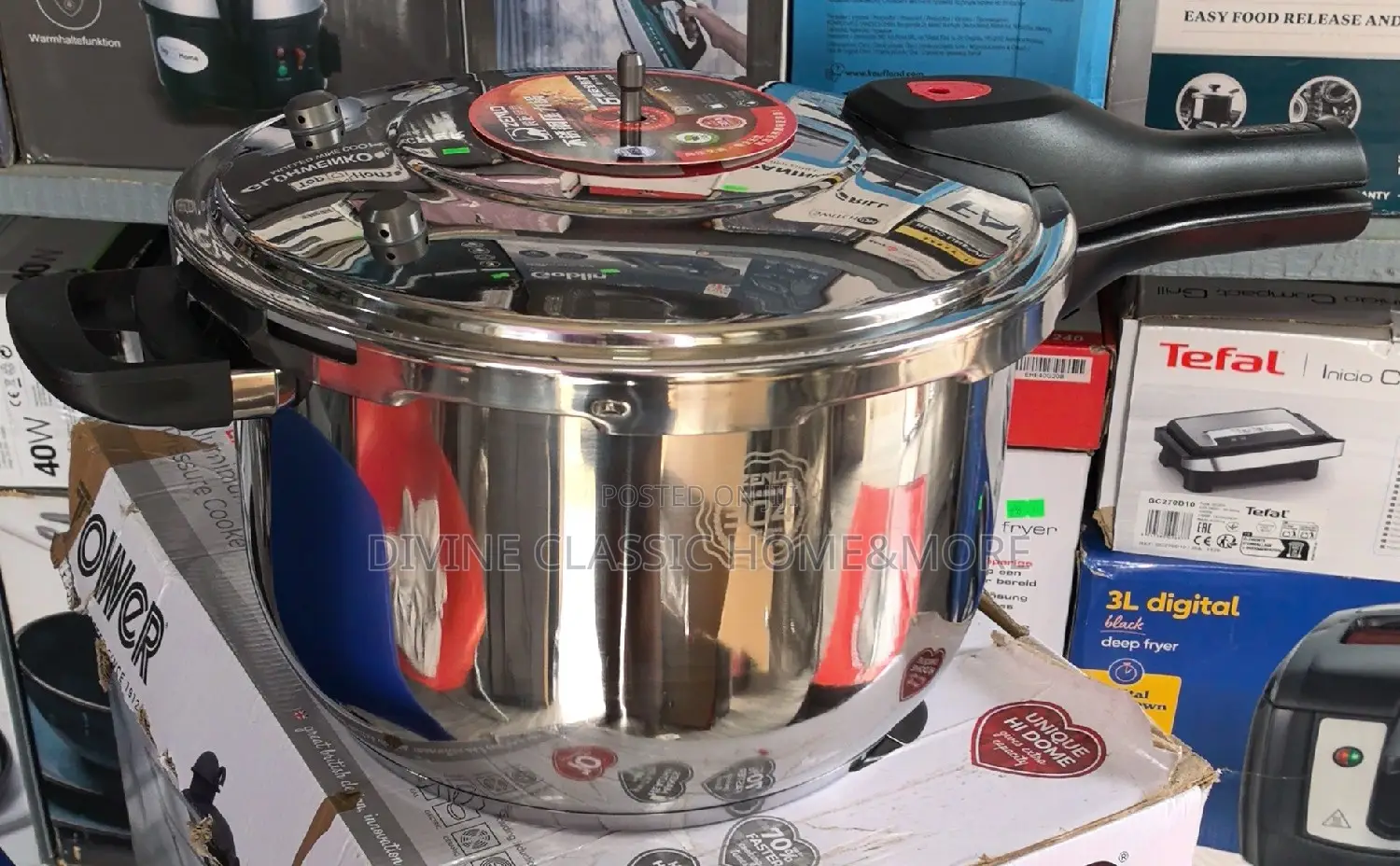 Zenlo 8lit Stainless Steel Pressure Cooker