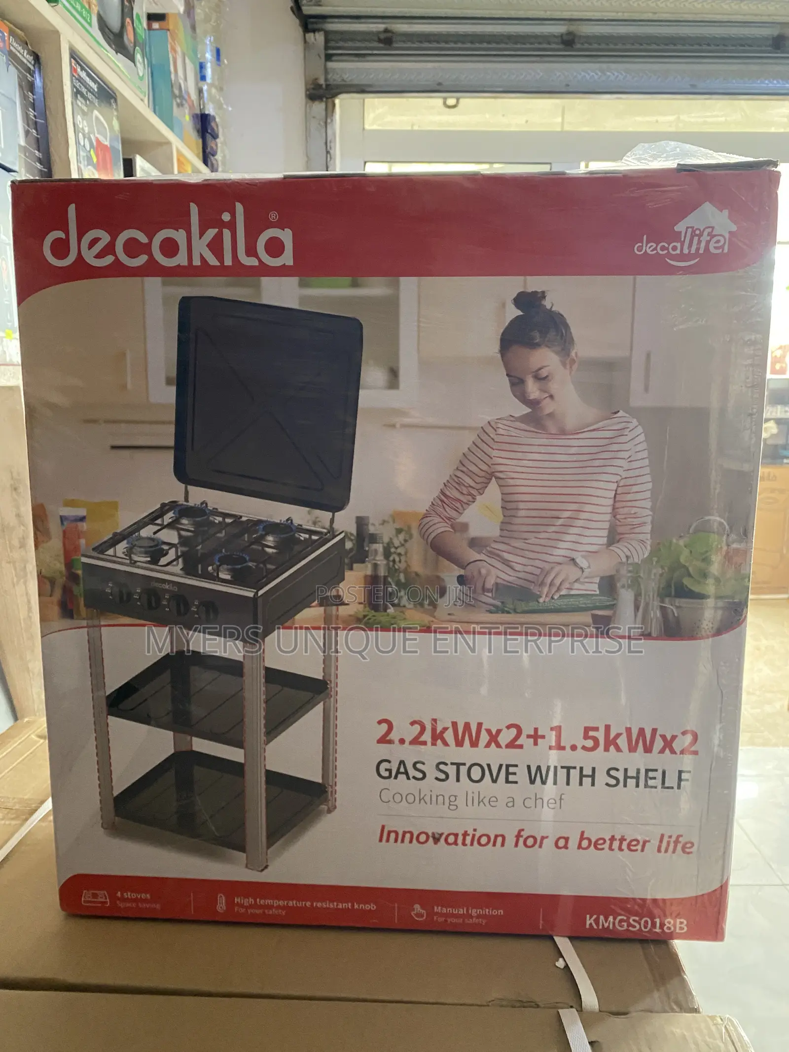 Gas Stove With Shelf Decakila