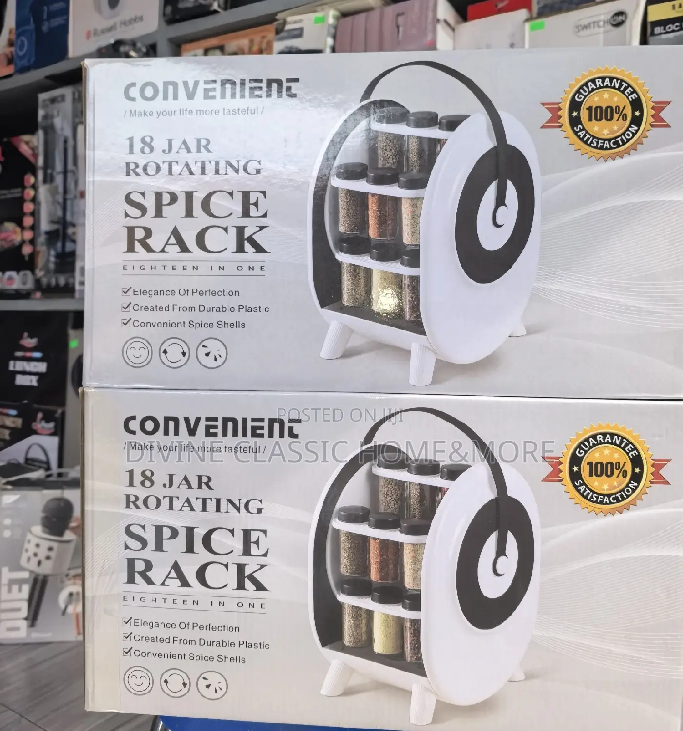 18 Jar Rotating Spice Rack
