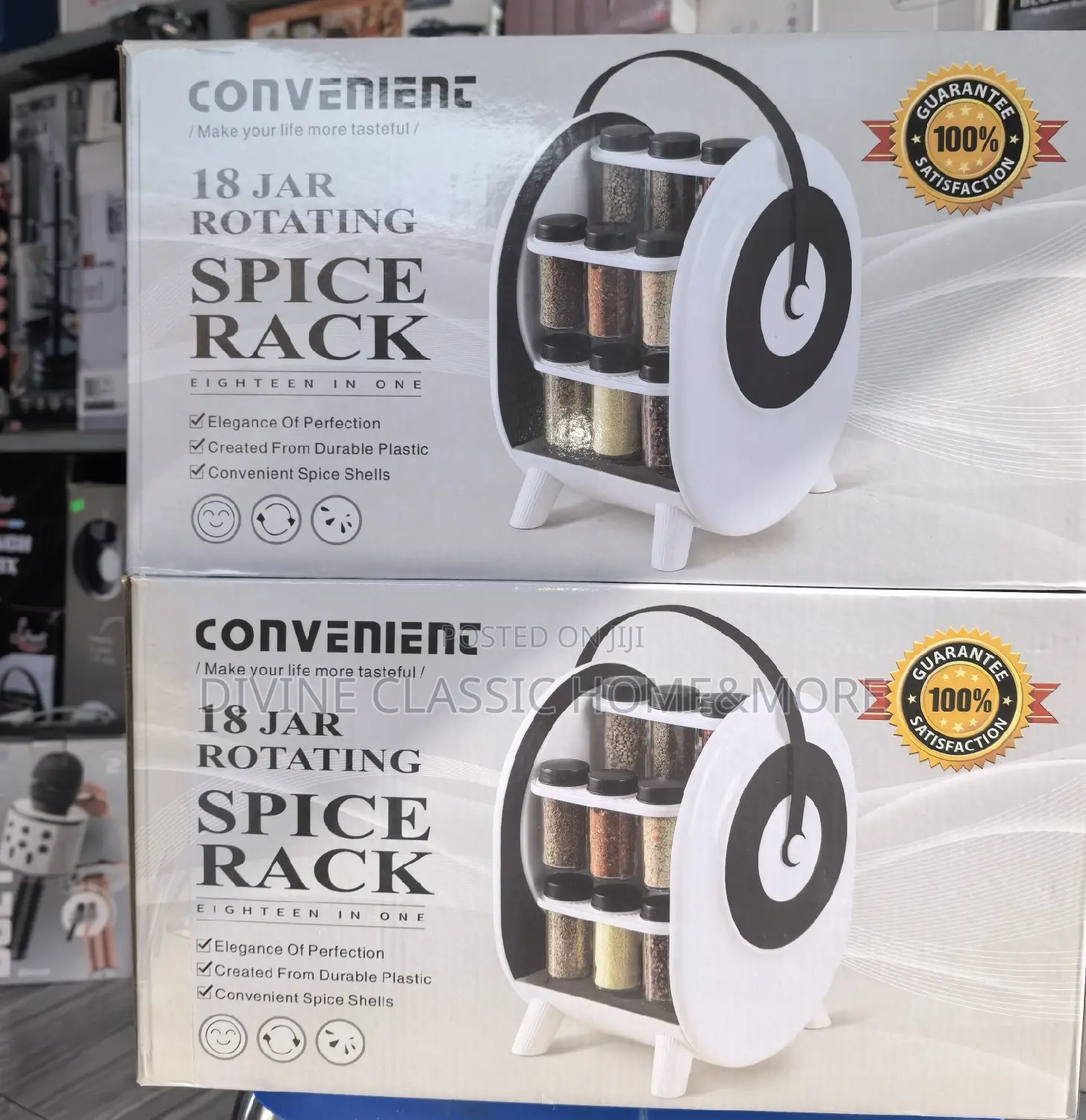 18 Jar Rotating Spice Rack