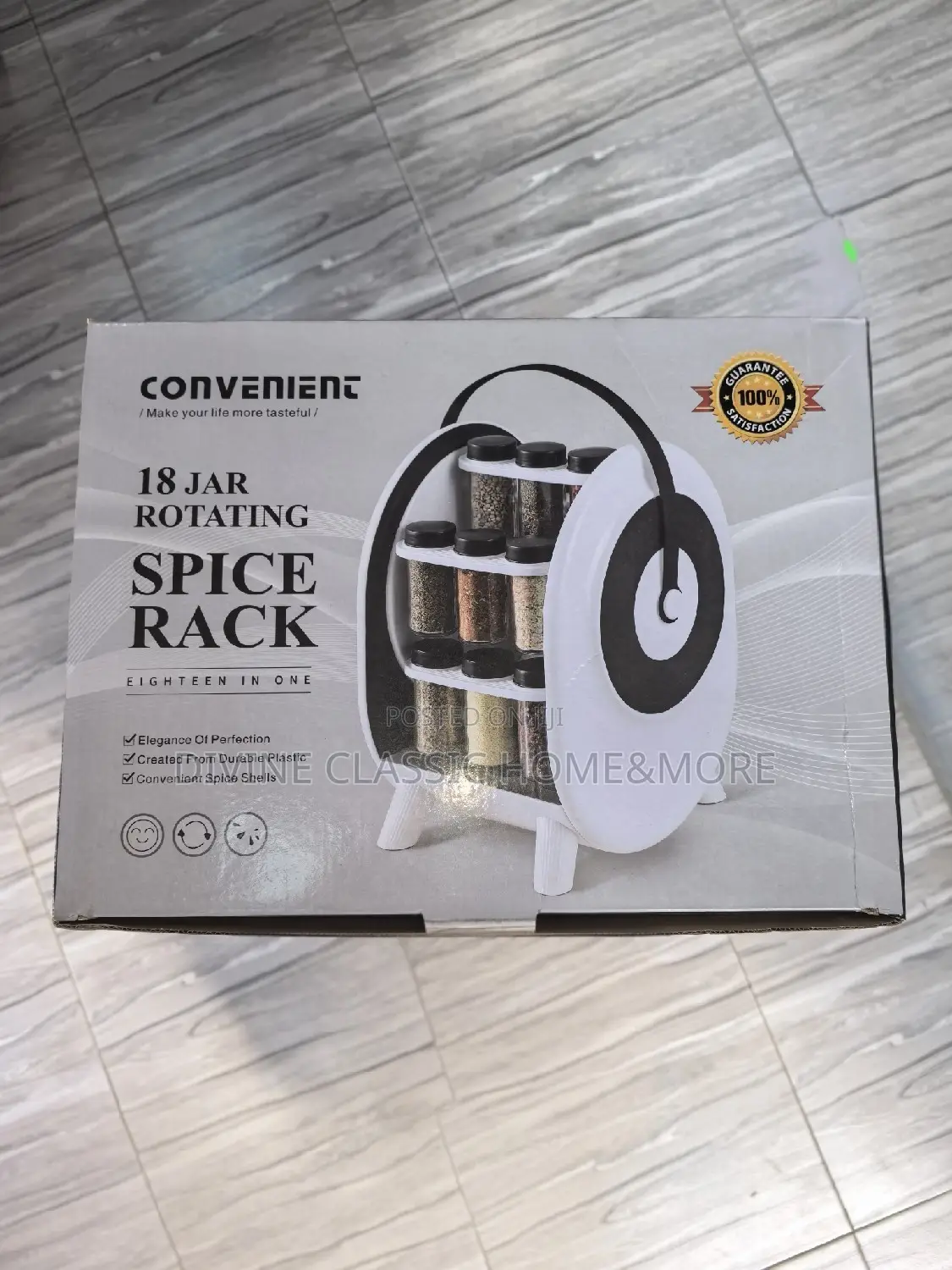 18 Jar Rotating Spice Rack