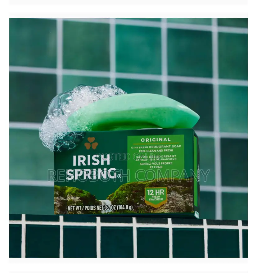 Irish Spring Bar Soap Original Clean, Smell Fresh for 12 Hours,