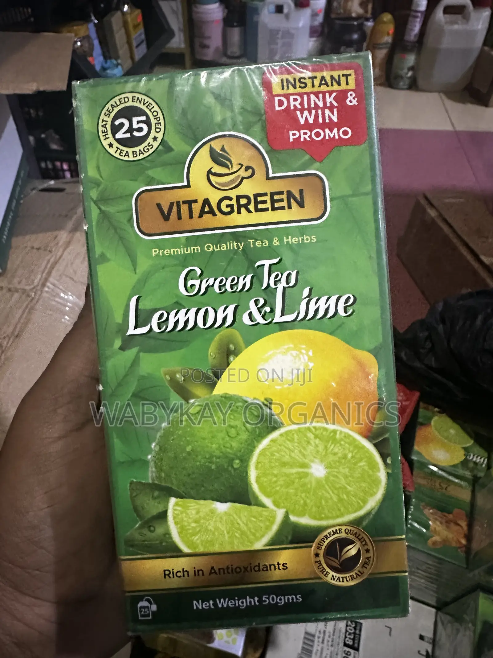 Green Tea, Lemon and Lime