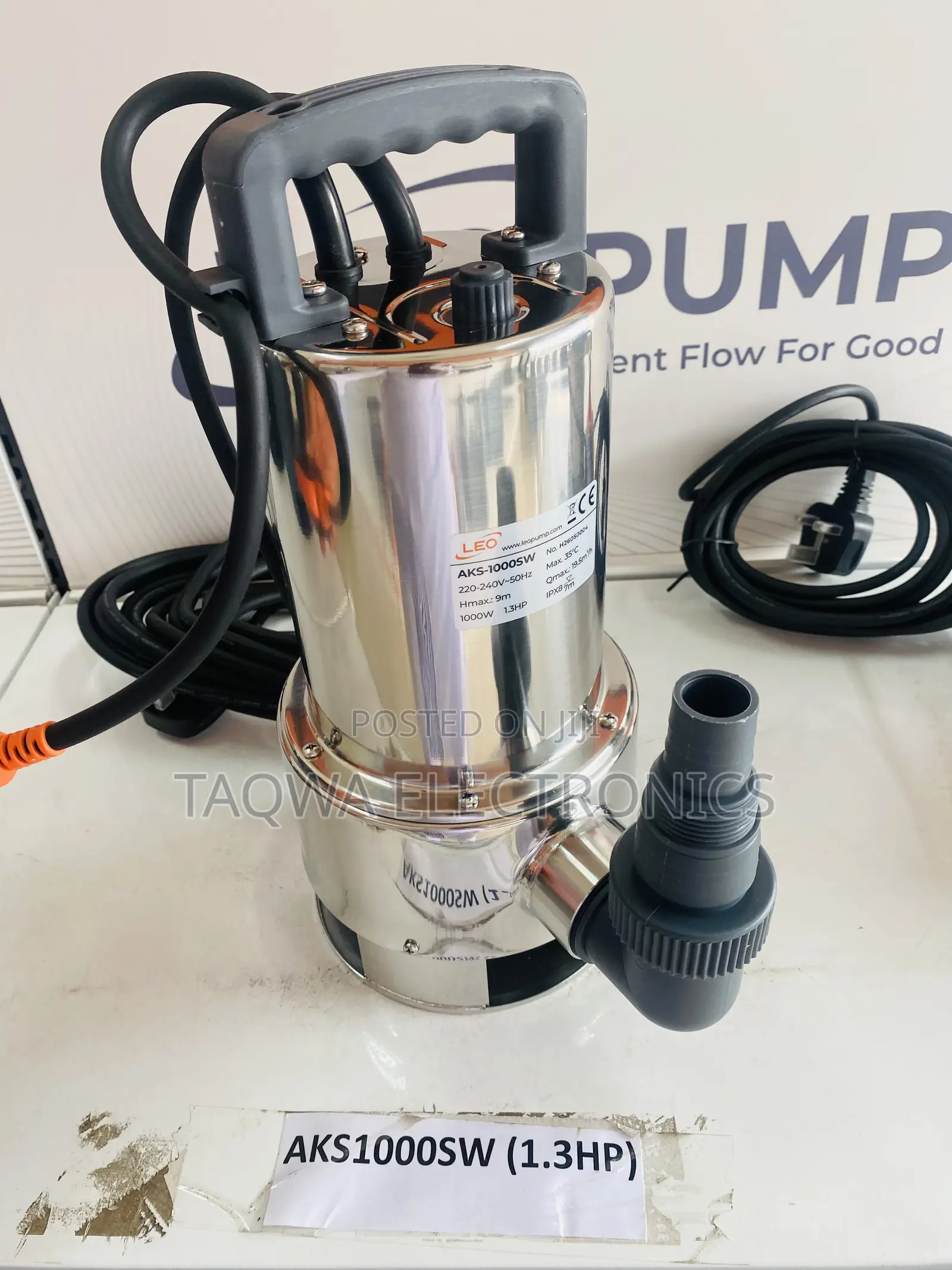 Water Solution Leo 1.3hp Submersible Pump
