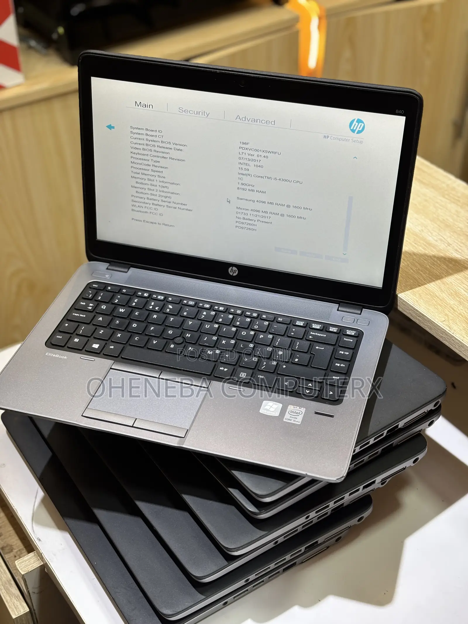 Laptop HP EliteBook 840 G1 8GB Intel Core i5 HDD 500GB