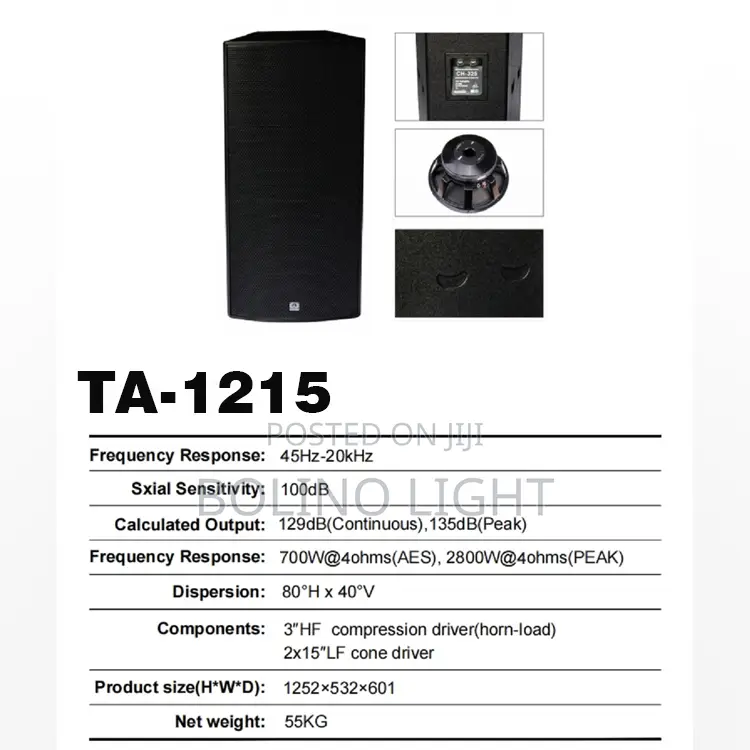 Double 15 Inch Full Range Speaker Soundbullet
