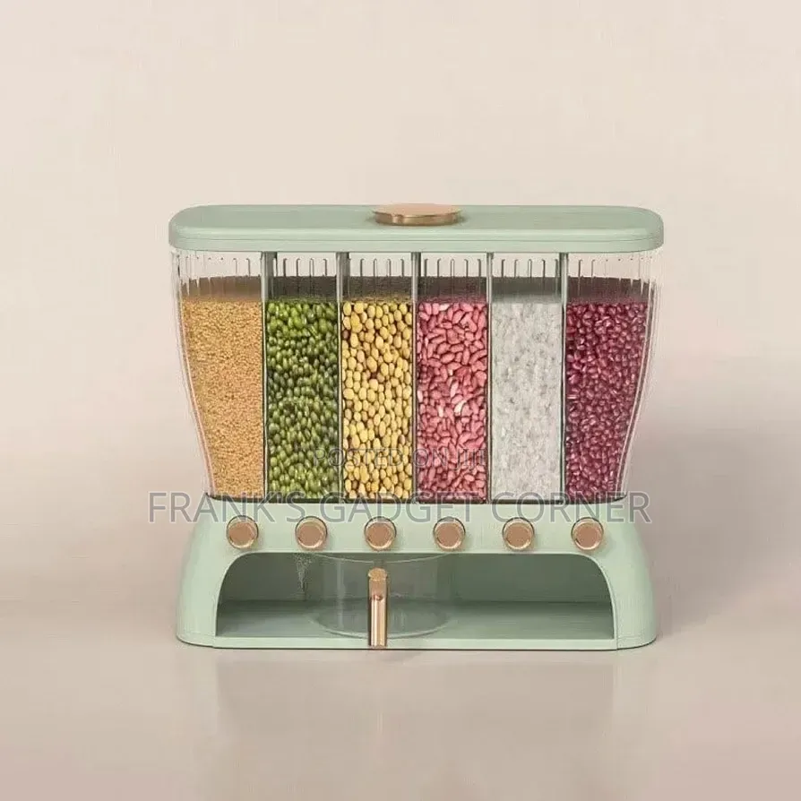 6-Compartment Food Grain Dispenser