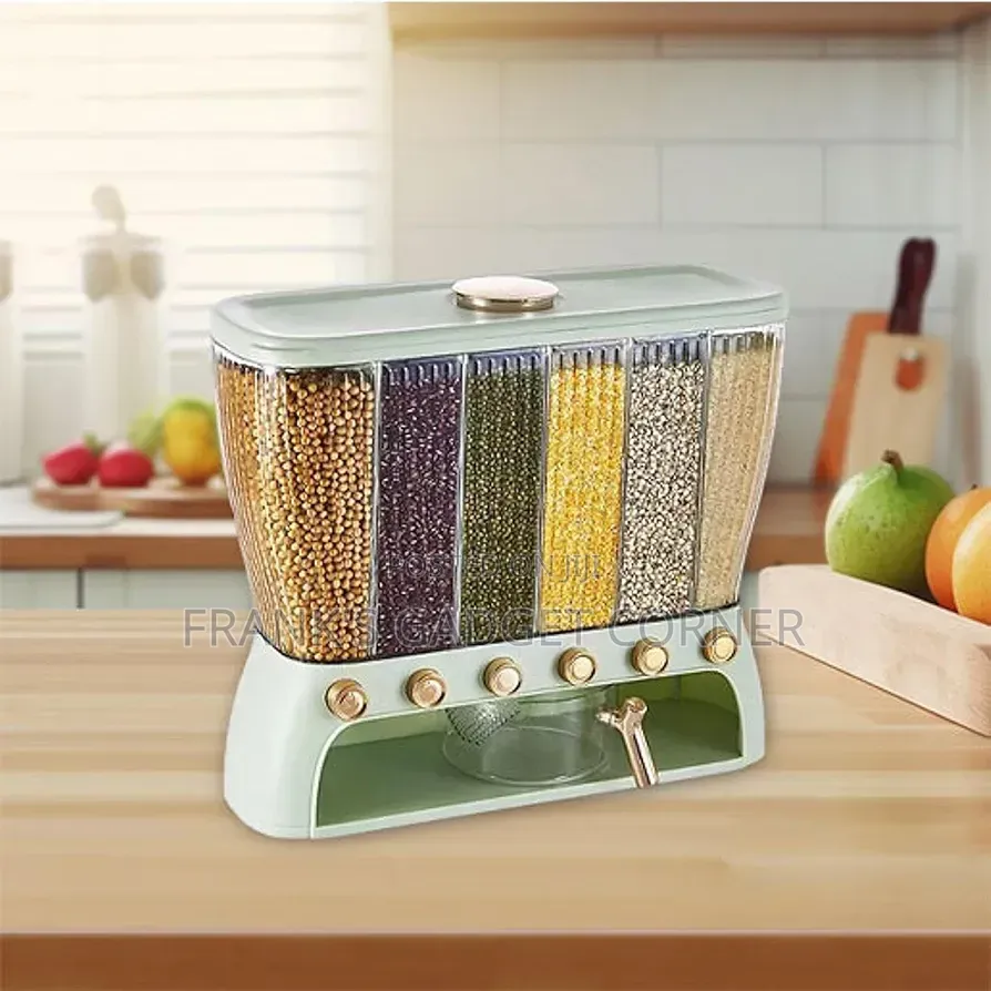 6-Compartment Food Grain Dispenser