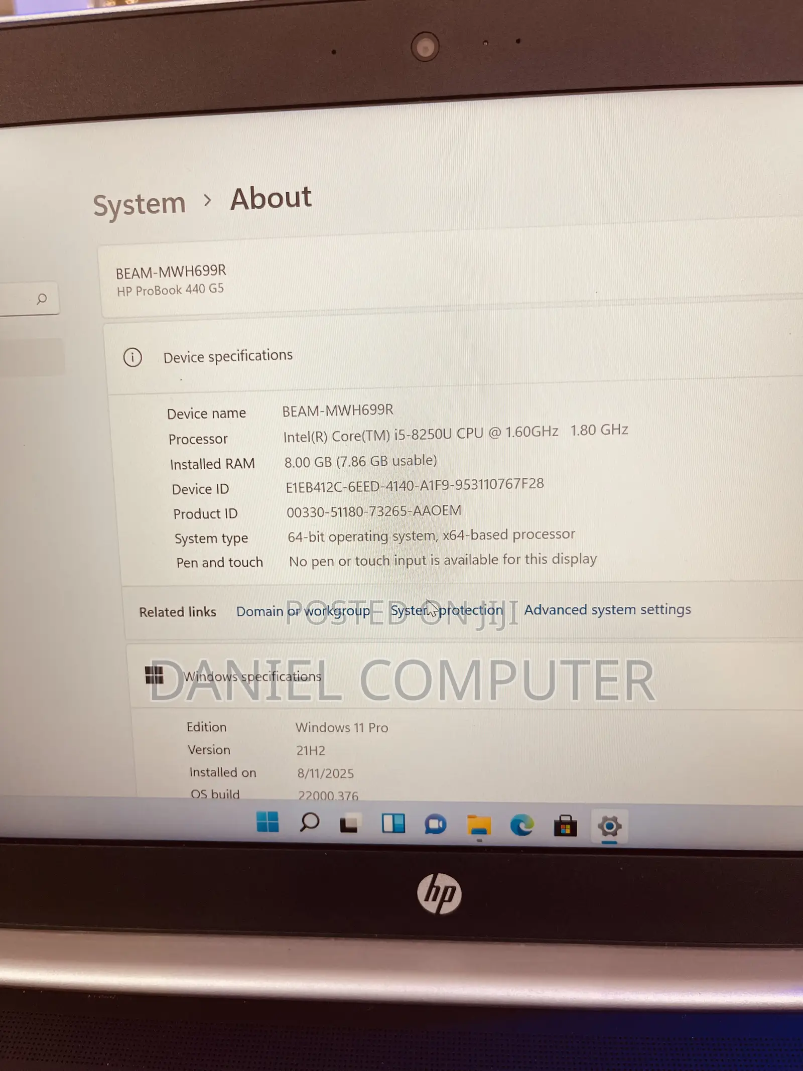 Laptop HP ProBook 440 G5 8GB Intel Core i5 HDD 500GB