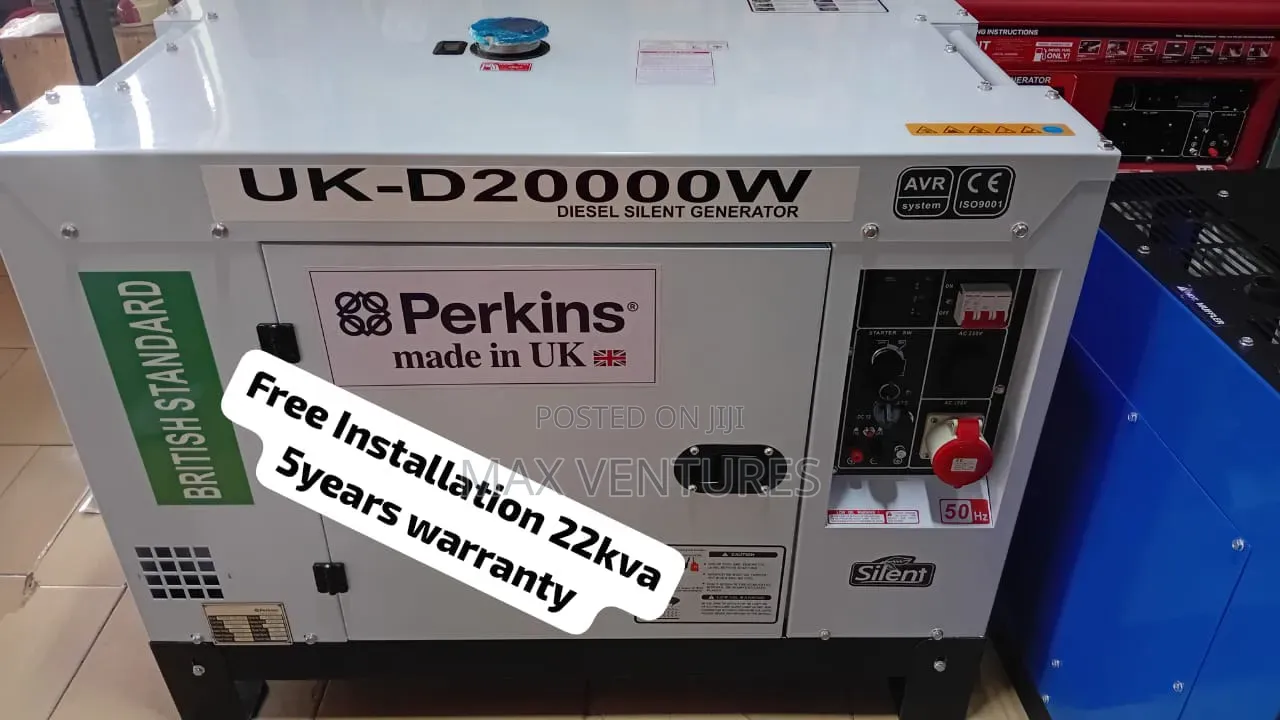 Original Perkins 22kVA Generator for Homes Businesses 22kva
