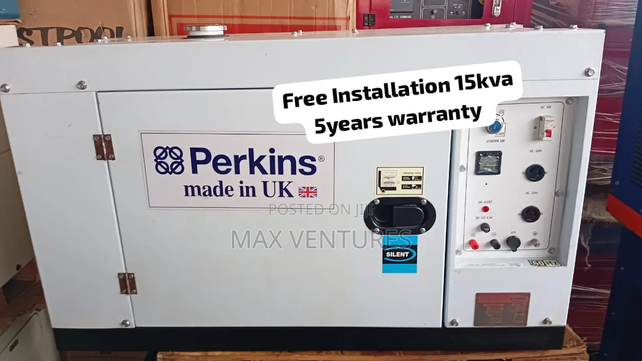 Heavy-Duty Perkins 15kVA Diesel Generator for Homes Offices