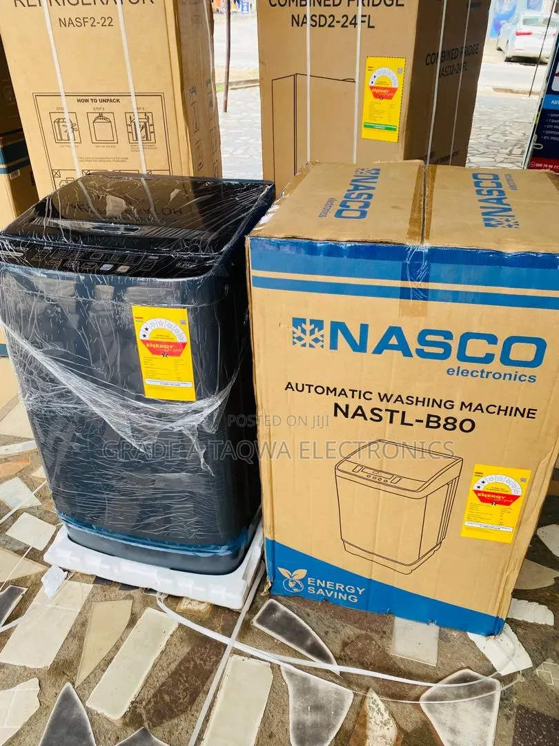 Enhanced 8kg Nasco Full Automatic Top Load Washing Machine