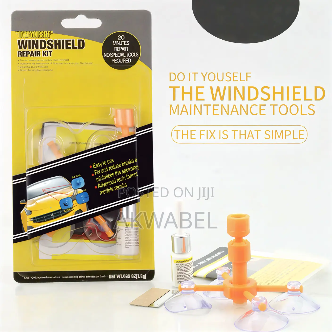 Car Windshield Repair Kit - Crack Chip Glass Repair Resin Tool