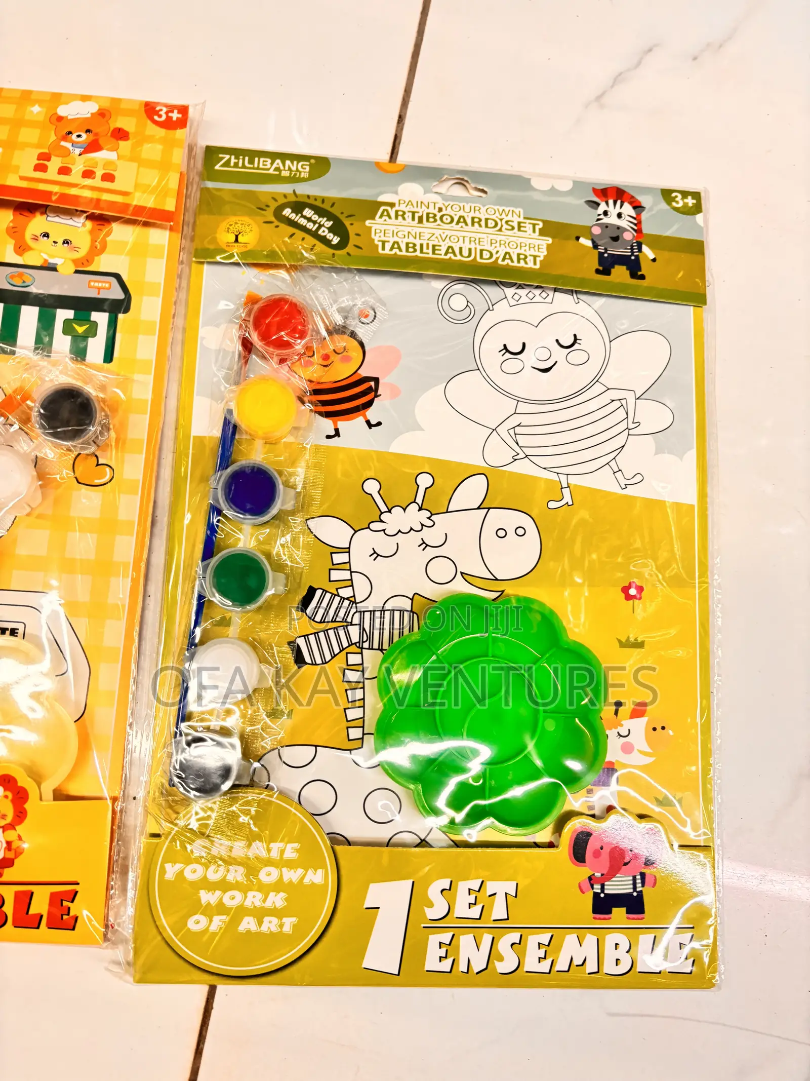 Paint Drawing Set With Brush and Tray
