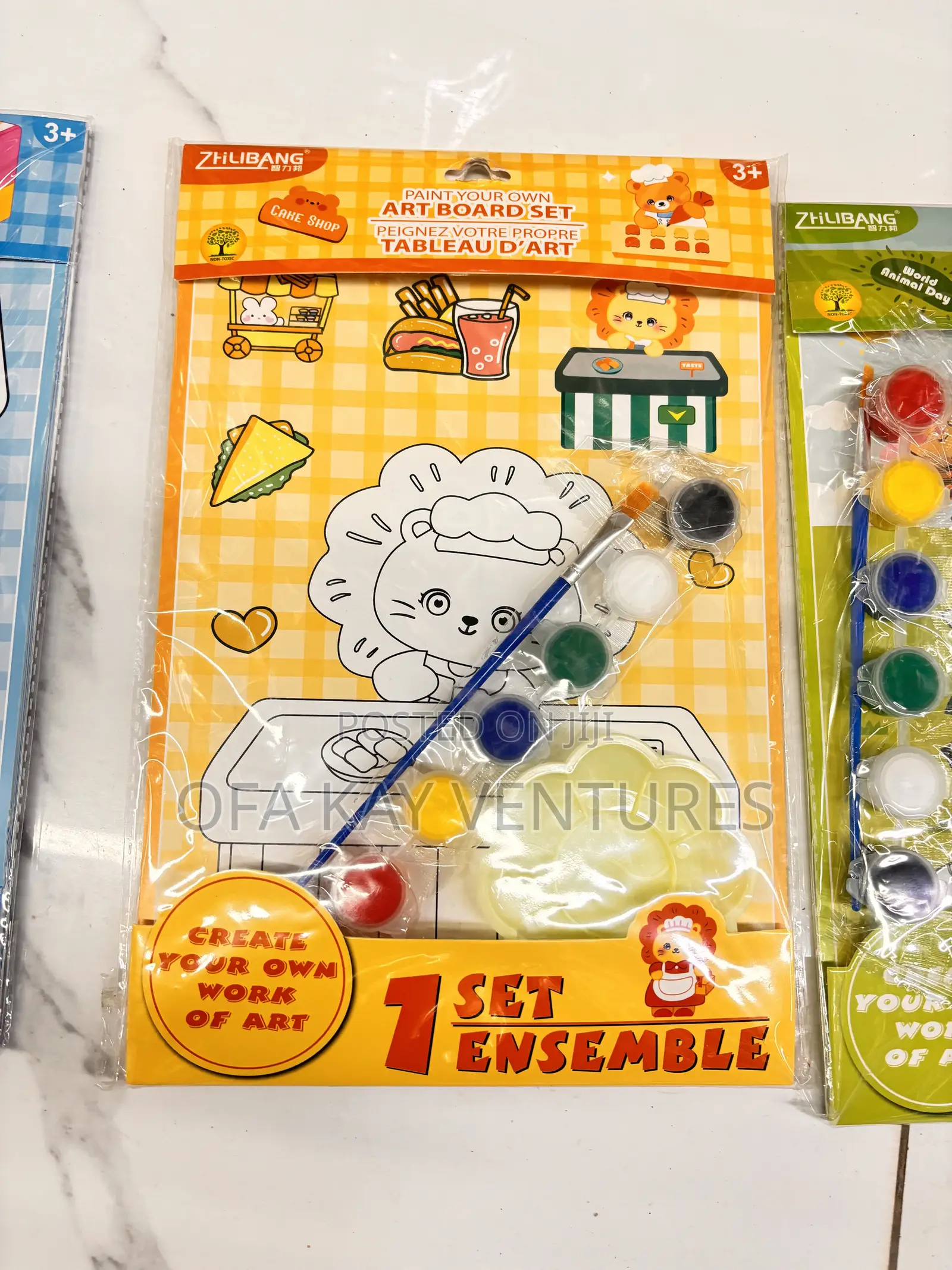 Paint Drawing Set With Brush and Tray